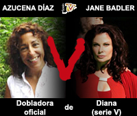 Azucena Díaz, voz oficial de Jane Badler (Diana en V) Azucena Díaz, voz oficial de Jane Badler (Diana en V)
